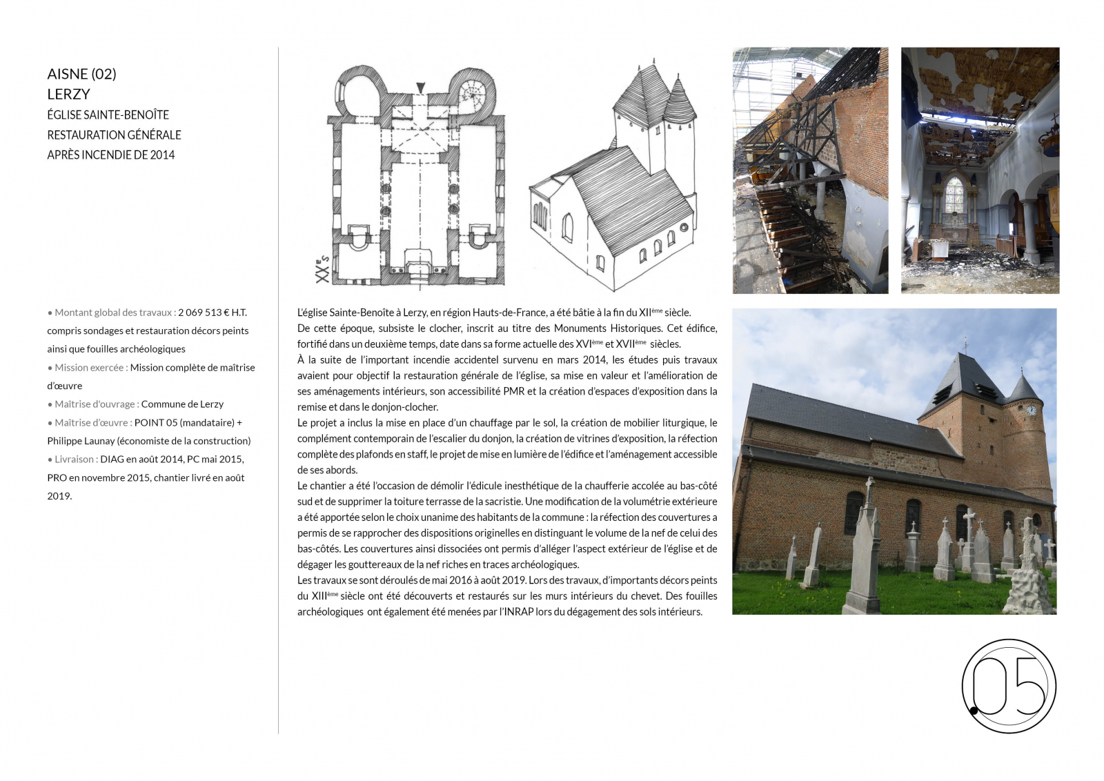 Eglise fortifiée de Lerzy (Aisne)